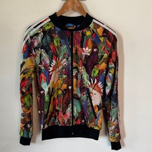 Adidas X farm rio Multicolor Bird Pattern Jacket